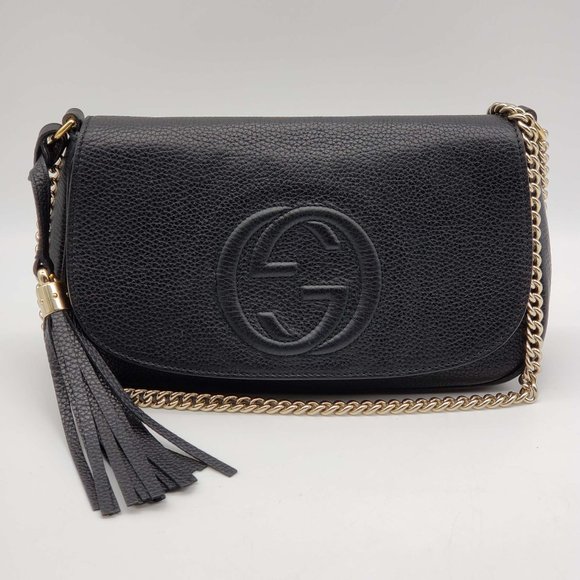 100% Authentic Gucci GG Soho on Chain Crossbody Shoulder Bag